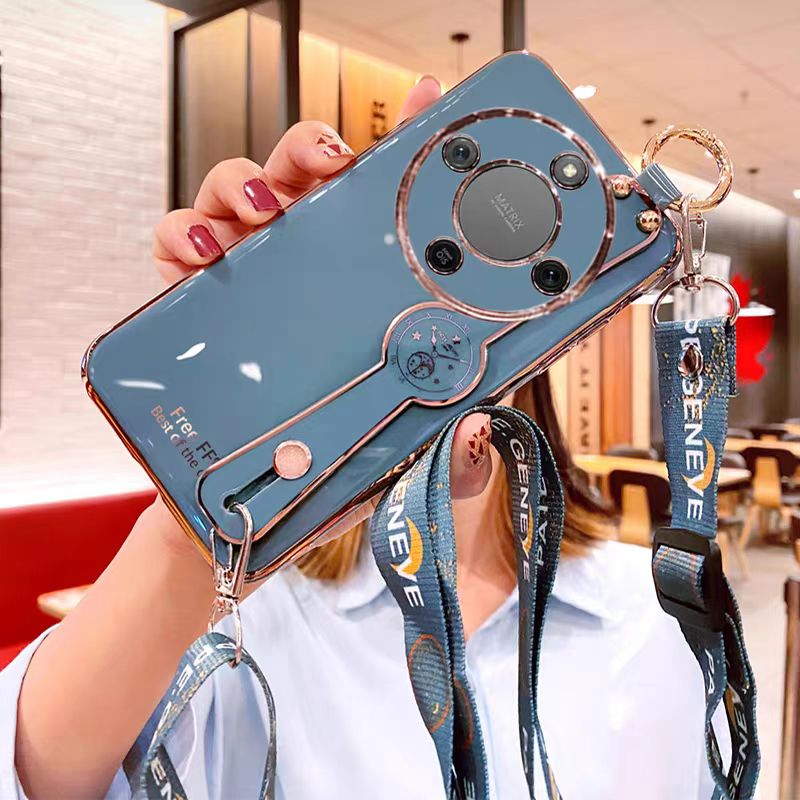 适用于荣耀x70手机壳斜挎可背带挂绳honorx70pro硅胶保护套腕带支架男女新款MTN-AN00全包创意潮牌防摔软壳薄