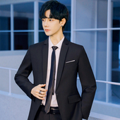 男士 外套上衣修身 伴郎商务休闲职业正装 新郎结婚西服套装 小西装 男