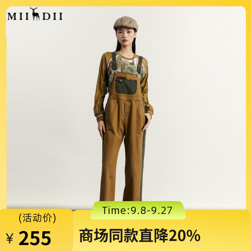 谜底背带裤女2023秋新款图片