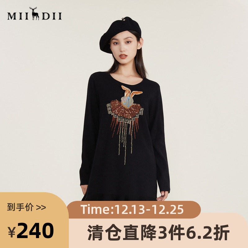 复古趣味，下摆荷叶边设计增加层次感