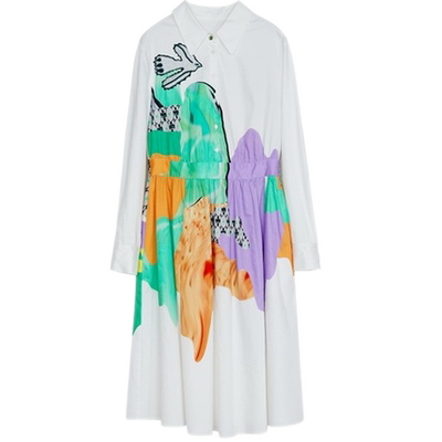 谜底纯棉连衣裙2023春季