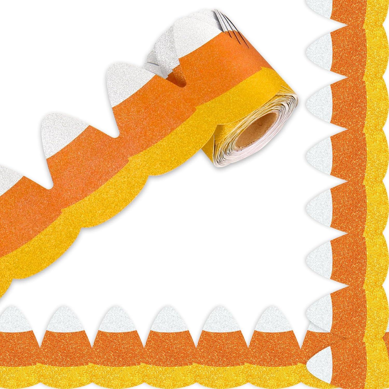 万圣节亮片玉米糖烫印切割边框卷公告板教室办公室黑板墙装饰贴纸,家居饰品,文化墙贴,淘宝优惠券,粉丝福利购,淘宝优惠卷