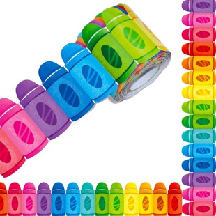 ins创意彩色蜡笔窗户胶带贴纸美术教室黑板报布置造景材料装饰贴