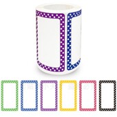 300张 卷彩色空白不干胶贴纸手写姓名贴收纳储存分类柜子标记标签