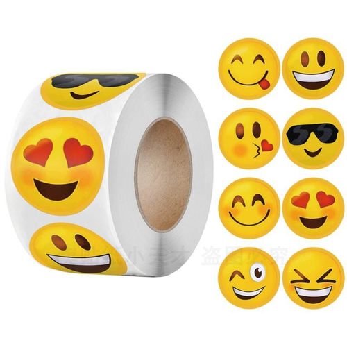 卡通笑脸emoji表情包贴纸奖励