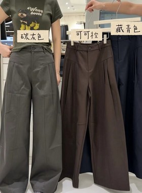 正品探束TS9030 女裤直筒阔腿裤时尚休闲大码长裤子2026秋季新款