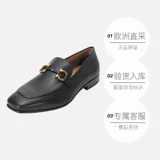 [Самоуправляемые] FERRAGAMO/Ferragamo мужские кожаные мокасины с конской пряжкой 0745419