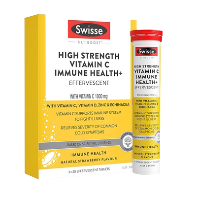 Swisse维生素C泡腾片 男女维生素 60片/盒 效期27.12