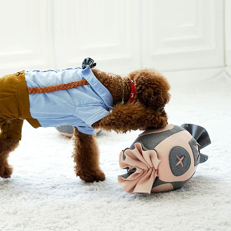 dfang韩国宠物耐咬狗嗅闻球