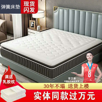 官方旗舰正品席梦思弹簧床垫十大名牌20cm厚弹簧家用护脊椰棕乳胶