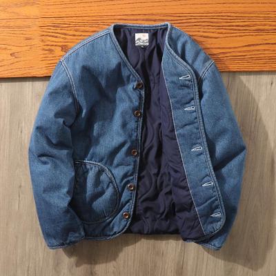 秋冬加厚保暖水洗牛仔棉衣夹克