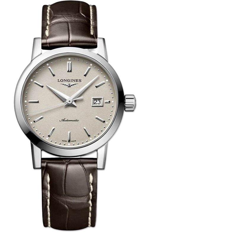 浪琴Longines正品 情侣自动机械皮带经典复古系列L4.325.4.92.2