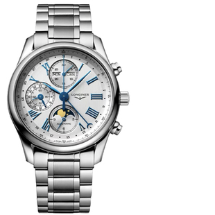 瑞士浪琴Longines名匠八针月相机械男士 手表L2.773.4.71.6 时尚