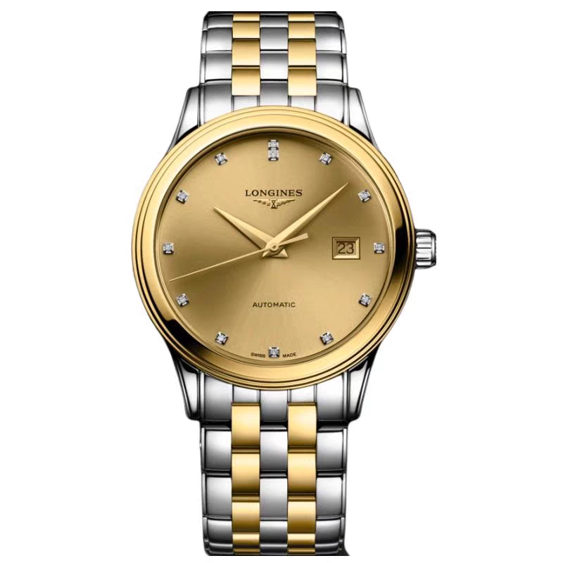 Longines浪琴正品手表新款军旗系列全自动机械男表L4.984.3.38.7