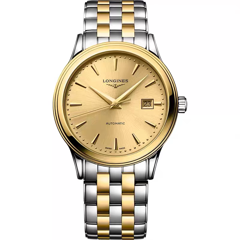 Longines浪琴正品军旗系列自动机械表瑞士男表手表L4.984.3.30.7