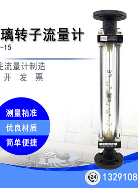 常州双环玻璃转子流量计LZB-15气体液体水法兰流量计
