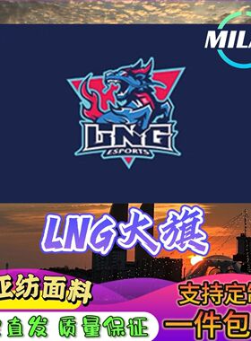 LNG战队旗大旗LNG旗帜手摇旗电竞战队比赛LNG队旗应援旗