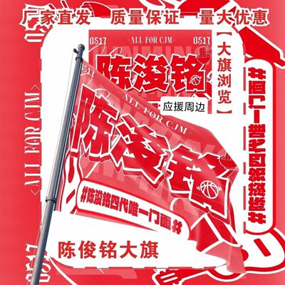 新款陈浚铭大旗明星TF家族陈浚铭应援旗户外打卡音乐节应援旗定制