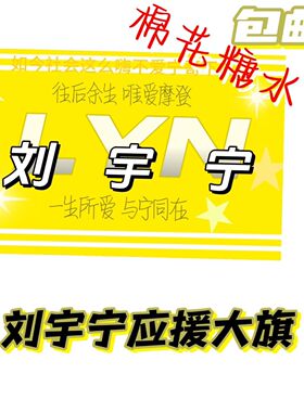 刘宇宁应援大旗明星应援旗帜刘宇宁演唱会音乐节户外应援旗定制