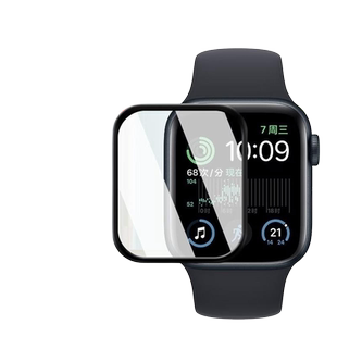 适用苹果手表SE3保护膜iwatchse2钢化软膜iwatchse3保护贴膜applewatchse陶瓷40mm水凝watchse3全包黑边44mm