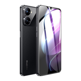 适用realme真我v30钢化膜V11防窥V23全屏RMX3619保护膜realmev30覆盖v3ot手机贴膜opporealmev玻璃钢化模V25