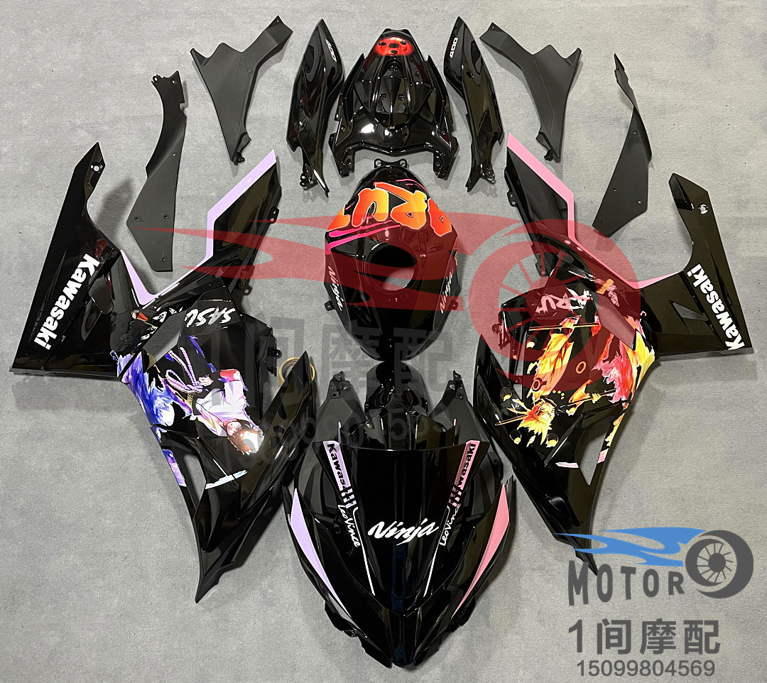 适用川崎 小忍者400 Ninja400 2018-24年 外壳 全车导流罩 外壳