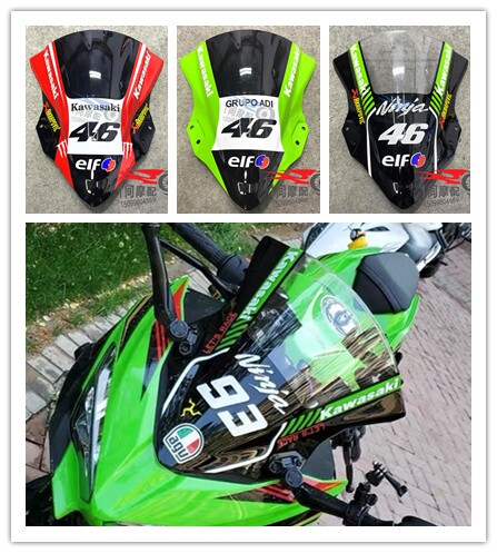 适用EX400川崎忍者前风挡玻璃