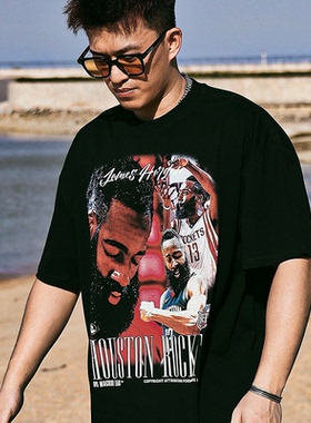 DPS「 James Harden」詹姆斯哈登美式复古篮球T恤短袖小领口重磅