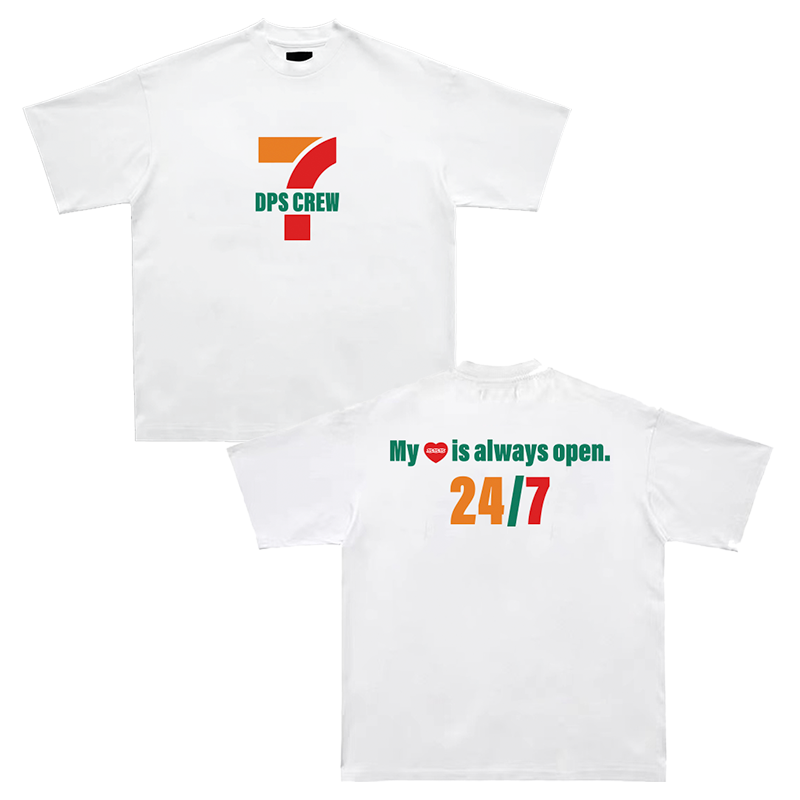 DPS-711美式街头重磅复古印花T恤