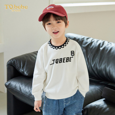 淘气贝贝秋冬男童加绒卫衣