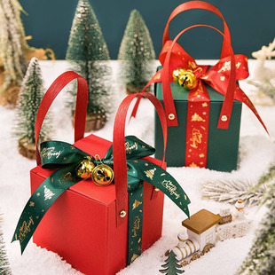 饰盒 盒儿童糖果礼品袋装 2025新款 平安夜苹果礼盒圣诞礼物袋小礼物包装