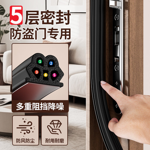 【多孔降噪】门底门缝自粘密封条