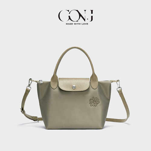 单肩斜挎法式大容量百搭托特包