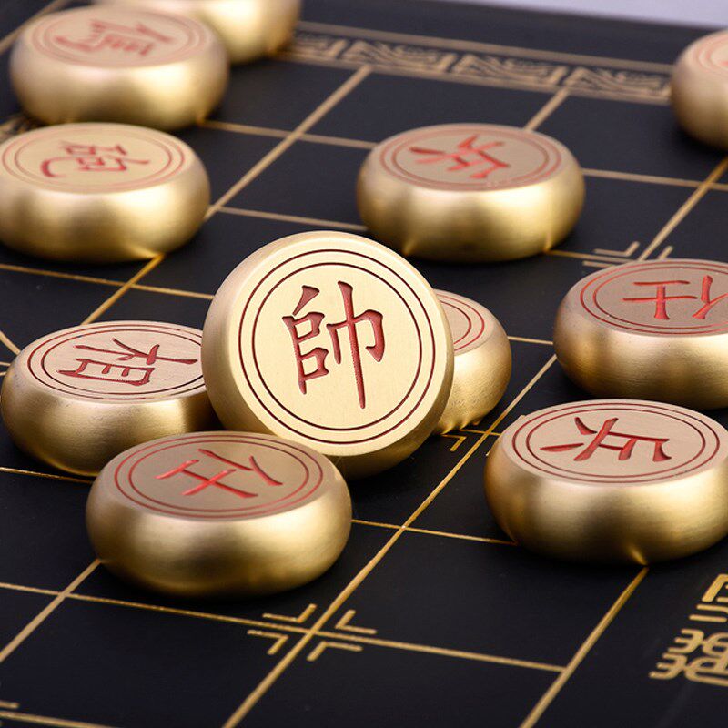 实心全铜中国象棋套装创意家用大号相棋礼品过年送礼年货长辈