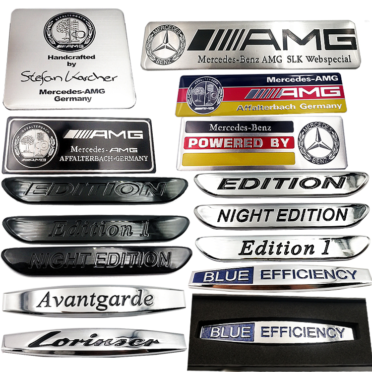 奔驰标志苹果树牌贴车标