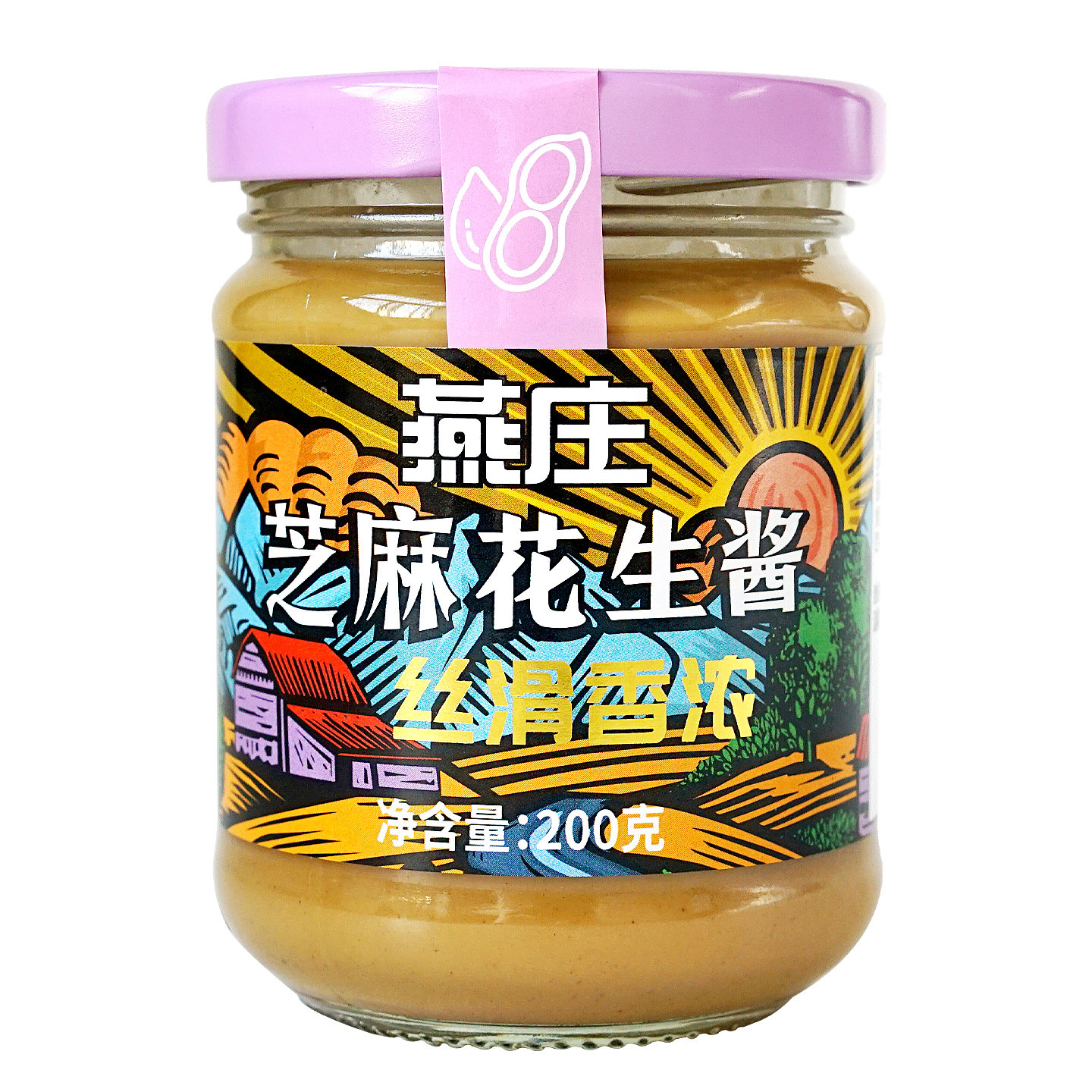 燕庄芝麻花生酱200gX6瓶火锅麻酱拌面火锅涮肉蘸料调味酱