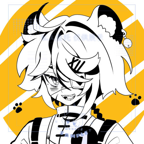 白菜头像约稿动漫立绘黑白线稿漫画定制日系可爱oc