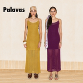 气质修身 Palavas徐若晗同款 伊比利亚浮光连衣裙法式 针织裙女原创