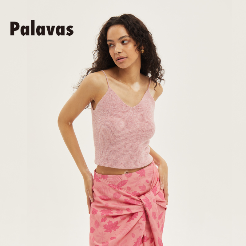 Palavas针织修身辣妹吊带