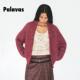 针织时尚 palavas李梦同款 漫野红莓系带开衫 宽松型羊毛毛衣女原创