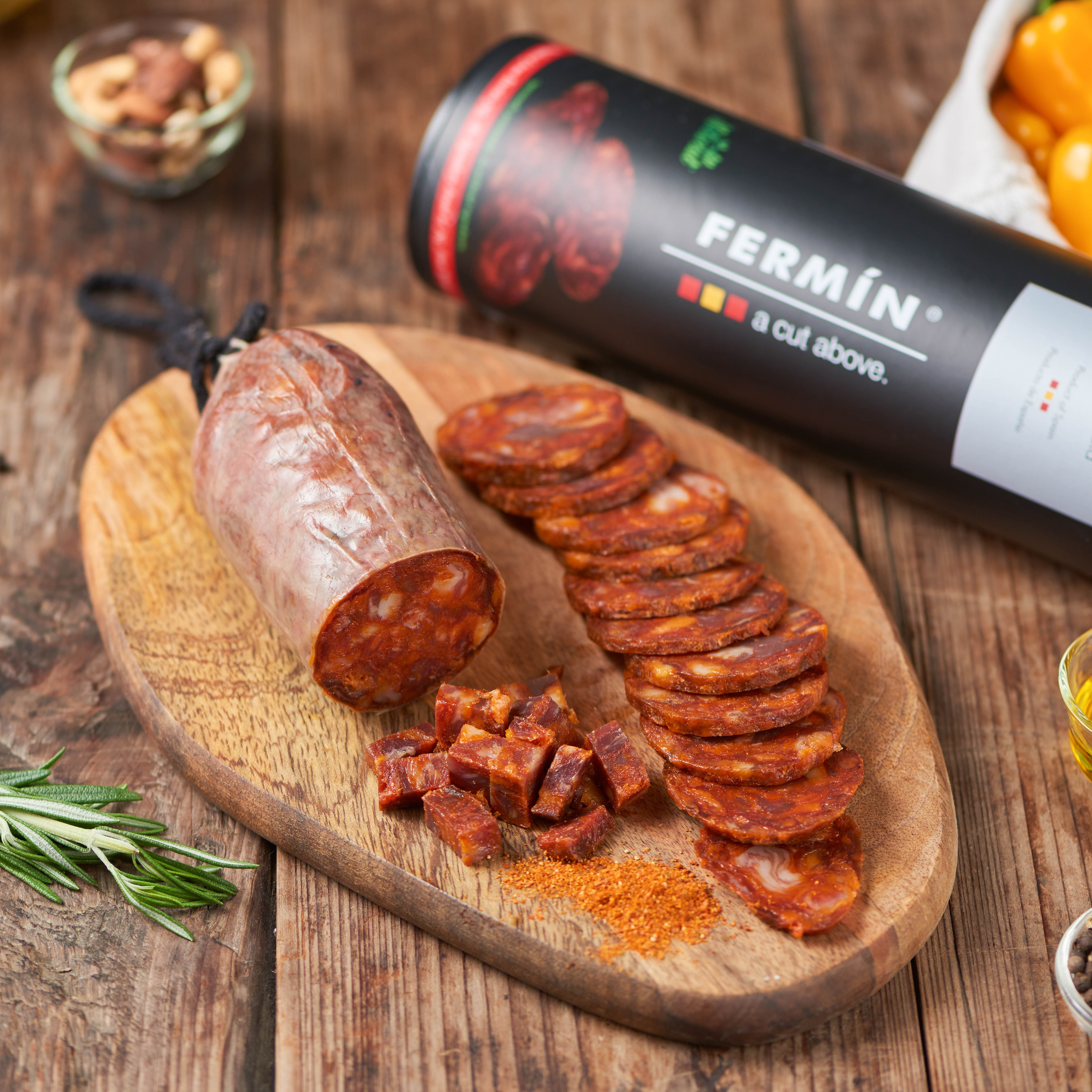 西班牙fermin 克里索 伊比利亚橡果黑猪 礼罐装香肠300g 萨拉米