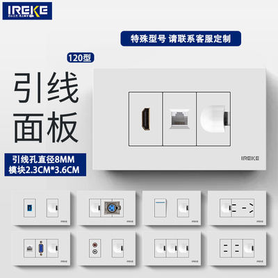 118型自由组合引线孔插座