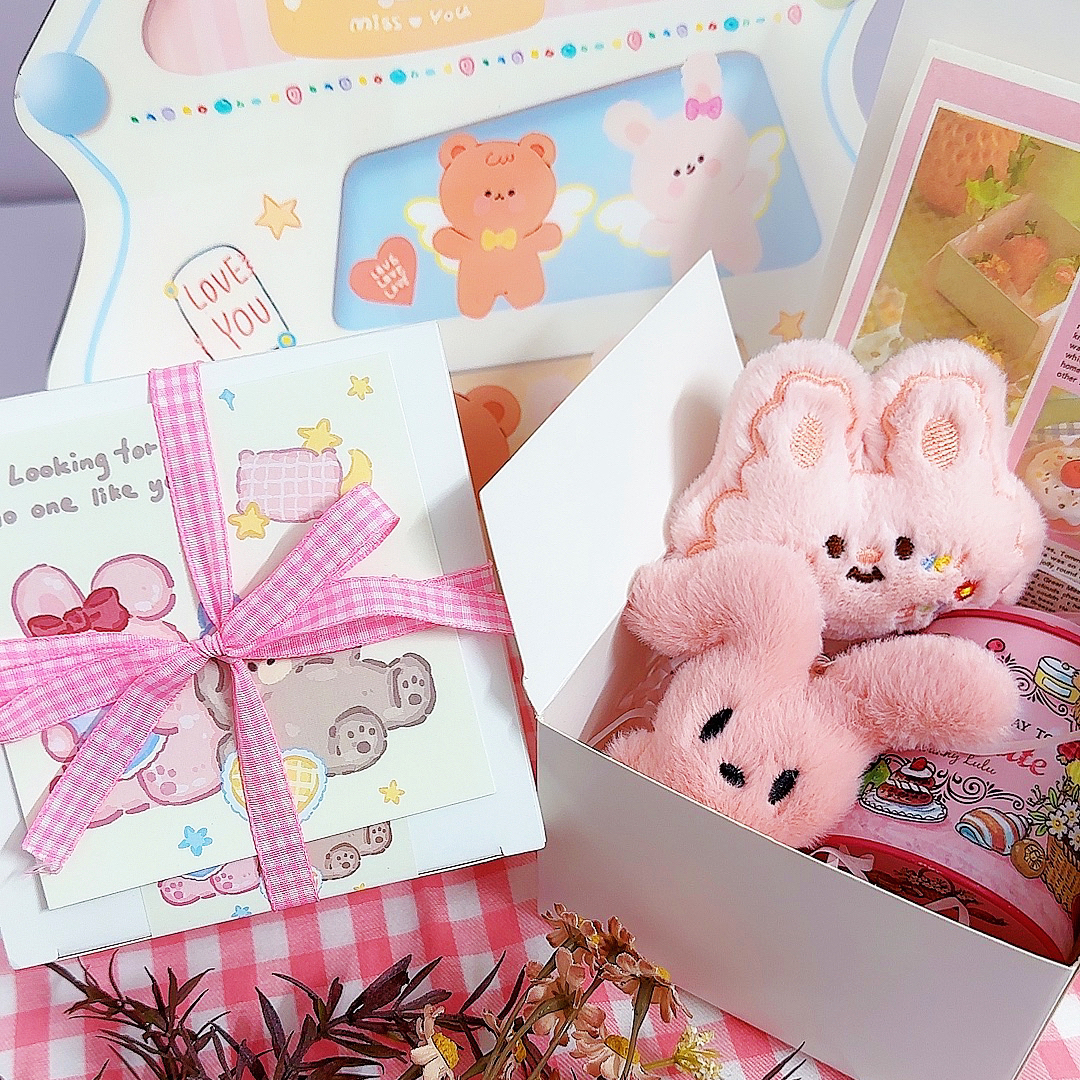 可爱小兔子创意香薰蜡烛礼盒套装少女心生日礼物送闺蜜同学伴手礼