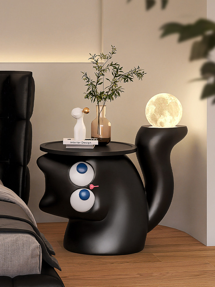 创意落地灯卧室儿童床头柜一体客厅沙发旁边高级感灯具茶几氛围感