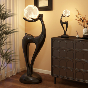 创意小鹿客厅落地摆件艺术装 饰品电视柜沙发旁边乔迁新居实用礼品