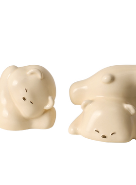 泽歌可爱橡皮熊书档摆件