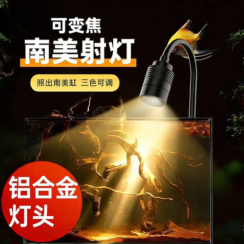 定时鱼缸灯调焦南美射灯led造景
