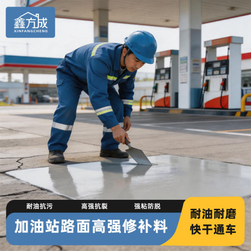 快速修补料地面起皮起砂修复砂浆水泥加油站路面高强度混凝土裂缝