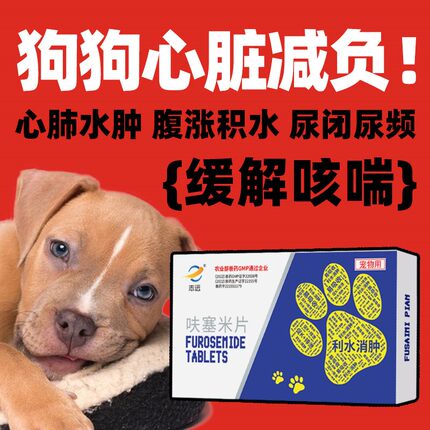 利尿通呋塞米猫咪结石药腹水尿路感染尿闭泌尿系统宠物狗狗膀胱炎