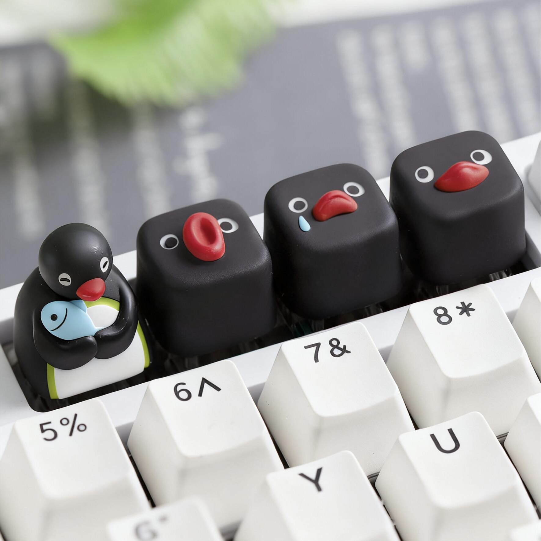 键盘帽pingu键帽个性单盘帽可爱